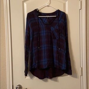 Jessica Simpson flannel blouse